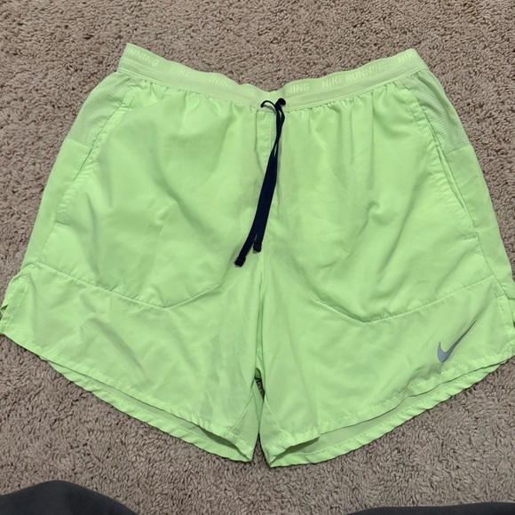 Nike Blue and Yellow Dri-FIT Running Shorts - Picture 5 of 7